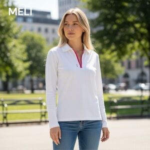 MELI white top t shirt Large